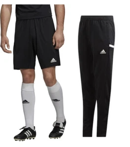 Adidas Team 19 Gym Sports Pants Mens Track Pant or Training Shorts Black - Picture 1 of 9