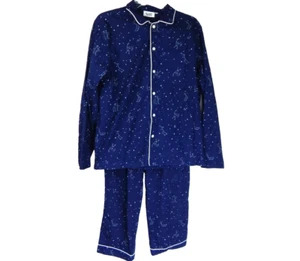 Sleepy Jones Men’s Medium Pajama Set Henry Cotton Blue Constellation Night Sky - Picture 1 of 4