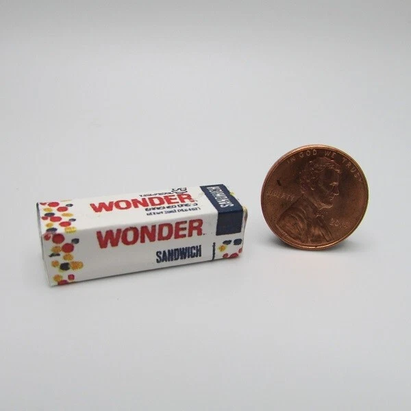 HUDSON RIVER Dollhouse Miniature Detailed Replica Loaf of Wonder Bread Food HR54004