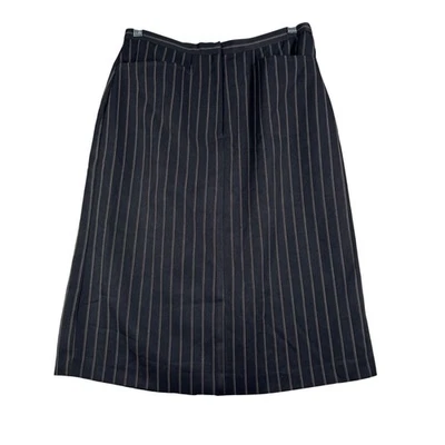 Jaclyn Smith Skirt Pinstripe Career Wear Business Casual A-Line Vintage Size 4 - Image 1 of 4