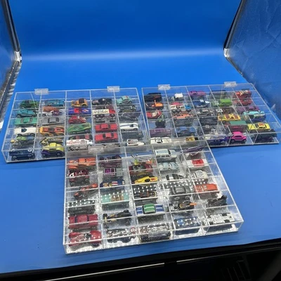 Vintage Diecast Cars Hot Wheels Lot Plus Display Case As Is See Pics - Image 1 of 4