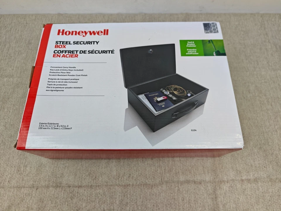 Honeywell Model 6104 Fire Resistant Steel Security Box