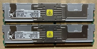 2x KINGSTON KVR667D2D4F5/8GI PC2-5300F 8GB 2Rx4 FOR FBDIMM SERVER - Image 1 of 2