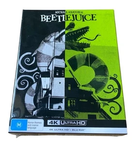 Beetlejuice 4K UHD + Blu Ray Collectors Edition STEELBOOK BRAND NEW*** M. Keaton - Picture 1 of 5