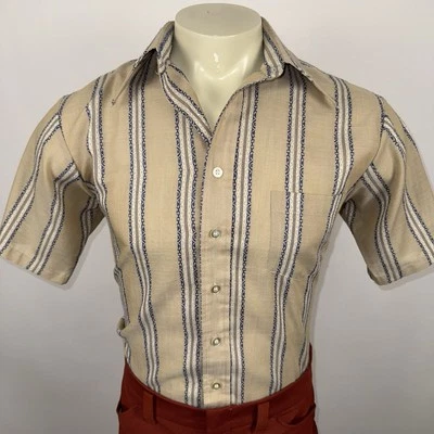 Camisa De Colección Años 60 Campus Botón MCM Rockabilly Disco Hipster EE. UU. Para Hombres Mediana Foto 1 de 4