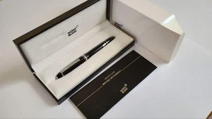 Pluma Estilográfica Montblanc Meisterstück LeGrand 146 Resina Negra Oro 14K Nuevo en Caja F - Imagen 1 de 24