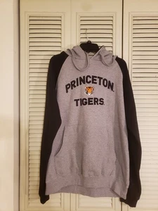 Princeton Tigers Gray Hoodie Stitched Logo Mens Size XL - Picture 1 of 5