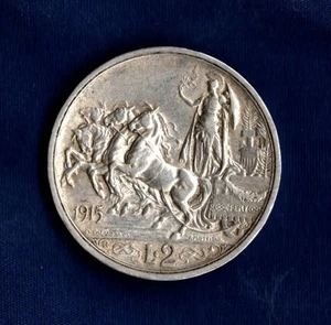 VITTORIO EMANUELE III 1915 LIRE 2 QUADRIGA VELOCE QUALITA' SPL - Picture 1 of 2