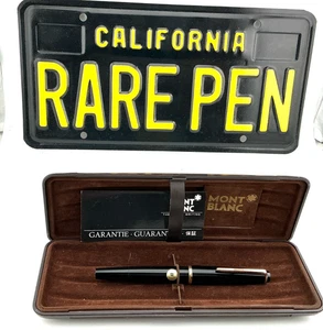 Vintage MONTBLANC 32 schwarz Füllfederhalter 14K extra feine Feder NEW OLD STOCK - Bild 1 von 11