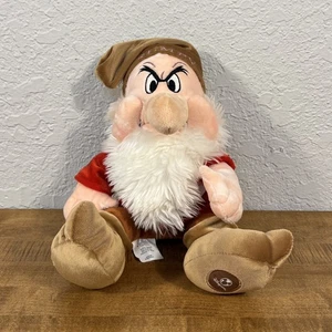 Disney Store 14 Zoll mürrisches Plüschtier Schneewittchen und die sieben Zwerge mit Etikett - Bild 1 von 11