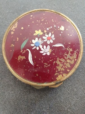 Ancien Poudrier Rond - Photo 1/4