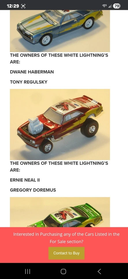 Johnny Lightning 1967 Chevy Camaro Lightning Strike Prototype/Sample/Chase - Image 1 of 1