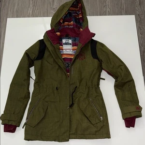 Billabong Army Green Snowboardjacke Gr. Small - Bild 1 von 9