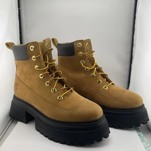 NUEVAS Botas Timberland Sky 6 IN con cordones Trigo Nubuck Plataforma Para Mujer Talla 7.5 - Imagen 1 de 24