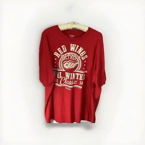 VINTAGE Detroit Red Wings 2014 Winter Classic Reebok T-shirt 2XL - Picture 1 of 8