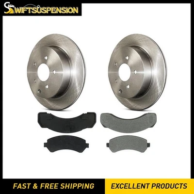 Conjunto de pastilhas de freio a disco traseiro C-Tek rotor de freio a disco 3 peças para 1997-1999 Chevrolet P30 - Imagem 1 de 4