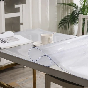 Alfombrilla de mesa transparente para comedores para cocinas mantelera de tela suave - Imagen 1 de 34