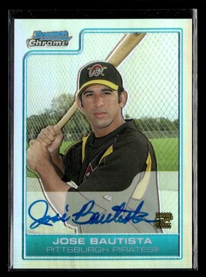 2006 Bowman Chrome Jose Bautista RC Auto Autograph Refractor /500 #BC242 SE1244 - Image 1 of 2
