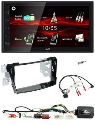 JVC USB Bluetooth Lenkrad DAB 2DIN Autoradio für Hyundai i40 11-19 USB AUX Klavi - Bild 1 von 4