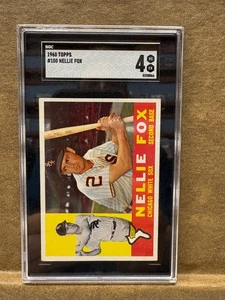 1960 Topps #100 Nellie Fox SGC 4 - Imagen 1 de 2