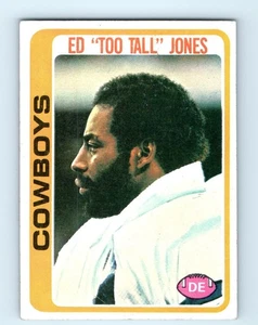 Carta Calcio Ed Too Tall Jones Dallas Cowboys 1978 Topps #429 - Foto 1 di 2