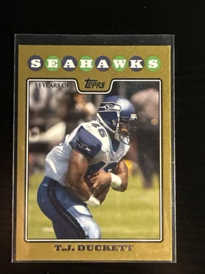 2008 Topps Tj Duckett Gold Border #1398/ 2008 - Image 1 of 2