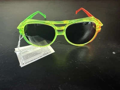 Gafas de seguridad tintadas Hipster American Optical verde neón naranja rosa años 80 de colección Foto 1 de 4