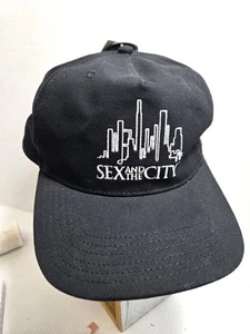 BLACK WOMENS SEX IN THE CITY ADJUSTABLE CAP NWT - Picture 1 of 2