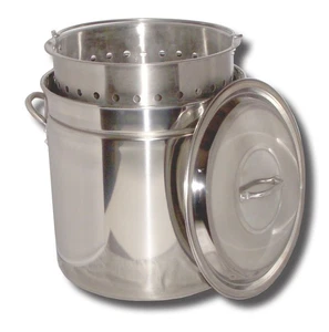 KK102SR Ridged Stainless Steel Pot, 102-Quart - Picture 1 of 5