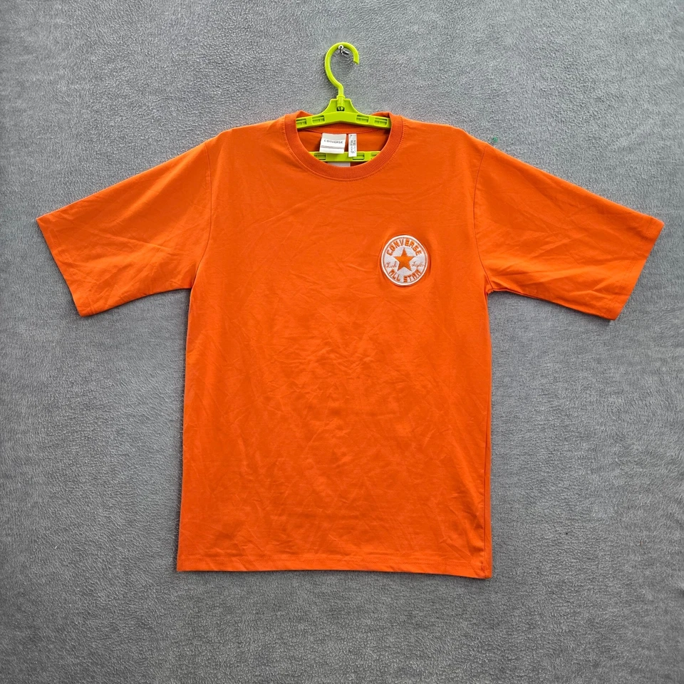 Camisa De Colección Converse Hombres XL Naranja Logo Zapatos Bordados Ropa de Calle Y2K Foto 1 de 4