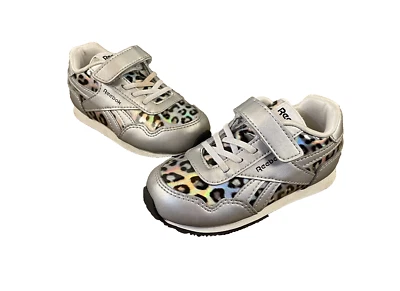 Reebok Royal Classic Jogger Sneaker Toddler 6 Hook Loop Iridescent Animal Print - Image 1 of 4