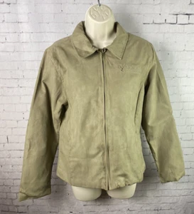 Charles River Jacket Small Women's Monterey Bay Select Beige Zip-Up *flaw (A70) - Picture 1 of 19
