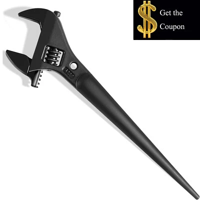 Tool 3227 Extra Wide Adjustable Spud Wrench 10" 1-7/16" Construction Spud Wrench - Image 1 of 4