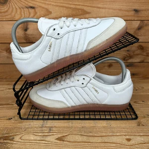 Adidas Trainers Womens Size UK 4 Samba OG White Beige Gum Sole Originals Shoes - Picture 1 of 13