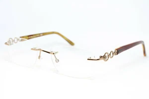 PIERRE CARDIN 8719 Gafas originales Gafas Bezel Bril Rimless - Imagen 1 de 6