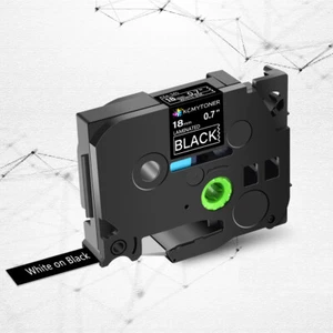 1PK GREENCYCLE 0.7" Label Tape for Brother TZ345 TZe345 PT-P700 D400 D400AD D450 - Imagen 1 de 11