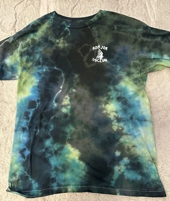 Camiseta de manga larga Volcom para hombre verde y negra teñida con corbata Ron Jon talla grande Foto 1 de 4