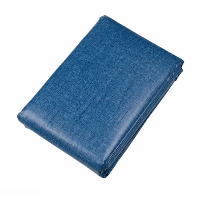 Mainstays Blue Denim Look Navy PEVA Vinyl Rectangle Tablecloth 60"x102" - Image 1 of 2