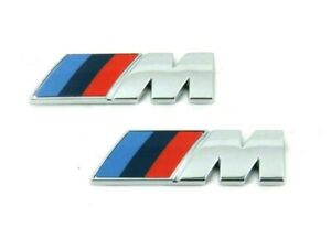 2x Original BMW M Kotflügel Emblem Logo 51148058881 45x15mm Selbstklebend NEU