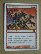Magic the Gathering MTG - Lava Hounds 8th Edition Rare New