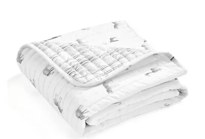 Lush Decor Baby Jungle Adventure Reversible QuiltElephant Giraffe Zebra Print - Image 1 of 4