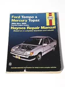 Ford Tempo & Mercury Topaz 1984-1994 Haynes Repair Manual Gasoline Engine - Picture 1 of 4