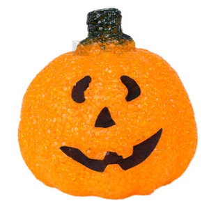 Light Up Soft Pumpkin Halloween Tabletop Decor 5" LED Decoration, Orange - Picture 1 of 3