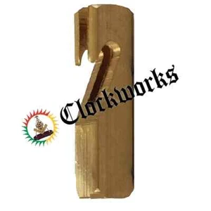Orologio Canna Pendolo Ottone Gancio Superiore - Foto 1 di 1