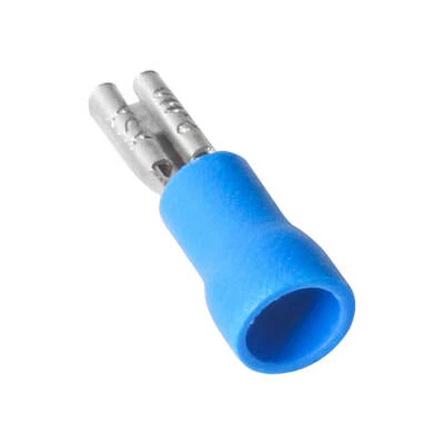 50Pcs Blue FDD2-110 2.8mm14-16 AWG Insulated Female Spade Wire Crimp Terminals - Image 1 of 4