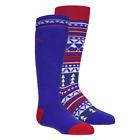 Bridgedale Merino Youth / Junior Ski Socks Red/Royal - 2 Pack (NEW) Lists @ $30