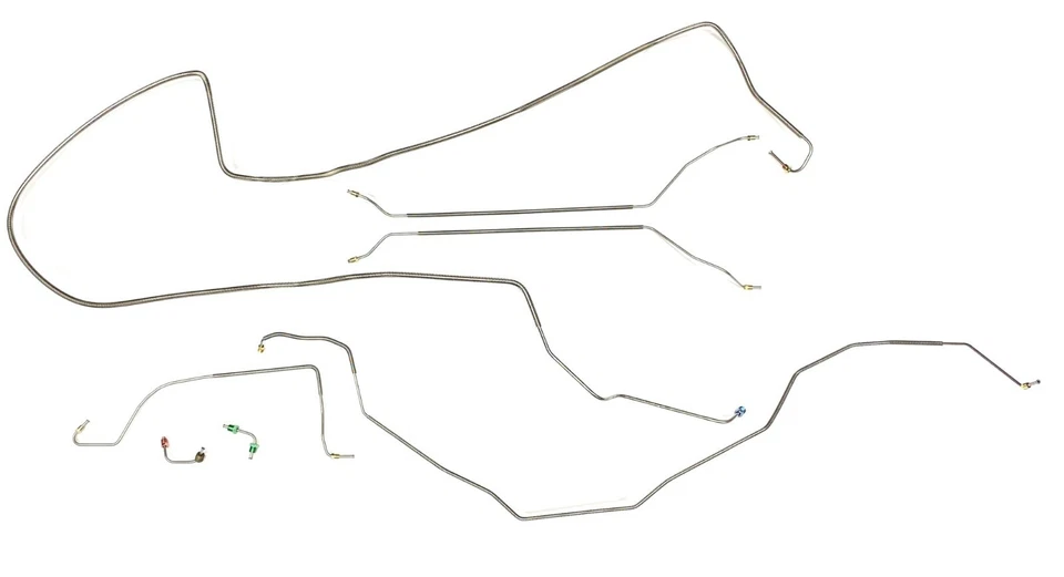 Brake Line Kit In Galfan Coated Steel Fits 1968-72 (see bullet pts for fitment) - Image 1 of 4