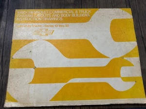 1986 Chevrolet 10-30 Series Light Duty Truck Chassis Layouts Instruction Drawing - Bild 1 von 1