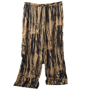 Pantalones de pijama para mujer 2XL moda Nova negro y dorado pierna recta ligeros - Imagen 1 de 8