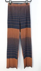 PLEATS PLEASE Brown/Navy Pants ISSEY MIYAKE 242 0362 - Picture 1 of 5